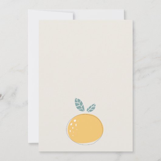 Vruchtbaarheid Abstracte Lemon is verboden Elke da Bedankkaart (Achterkant)