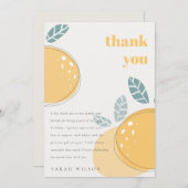 Vruchtbaarheid Abstracte Lemon is verboden Elke da Bedankkaart (Voorkant / Achterkant)