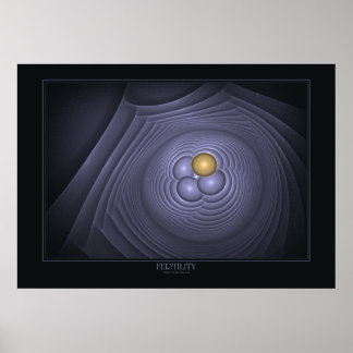 Vruchtbaarheid afdrukken op zwart poster