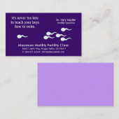 Vruchtbaarheid Gespecialiseerde Clinic Doctor Visitekaartje (Voorkant / Achterkant)