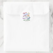 Vruchtbaarheid van Gods Geest Ronde Sticker (Tas)