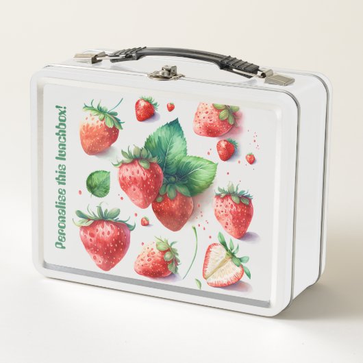 Vruchtbare aardbeien, metaal (Voorkant)