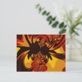 Vruchtbare — Amber & Oranje creatie Briefkaart (Staand voorkant)