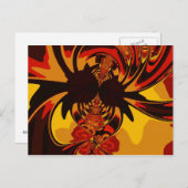 Vruchtbare — Amber & Oranje creatie Briefkaart (Voorkant / Achterkant)