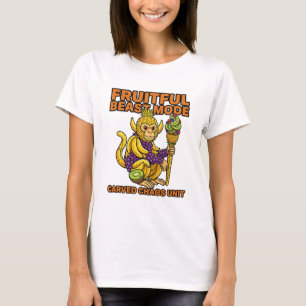 Vruchtbare Beest Modus Uitgehouwen Chaos Eenheid T-shirt