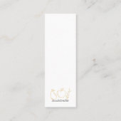 Vruchtbare bloeiende boek Kaart Bladwijzer Contactkaartje (Achterkant)