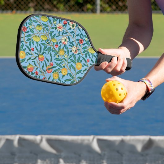 Vruchtbare Elegantie: William Morris's Four Fruits Pickleball Paddle (Insitu)