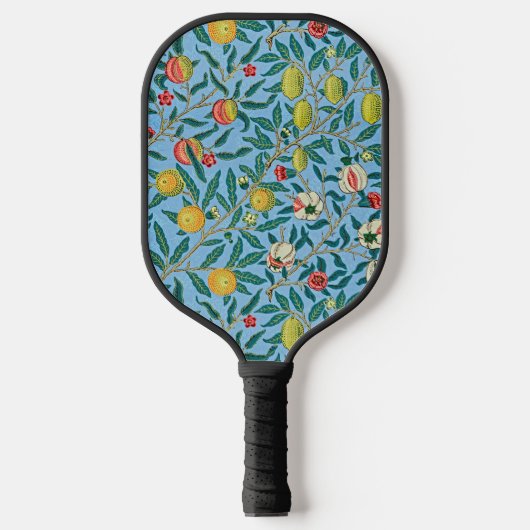 Vruchtbare Elegantie: William Morris's Four Fruits Pickleball Paddle (Voorkant)