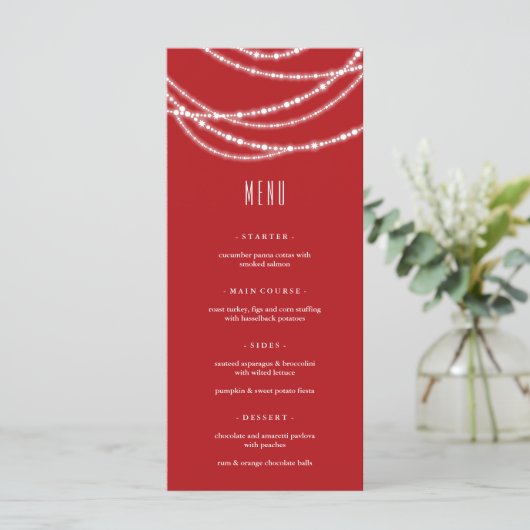 Vruchtbare feestdag voor lichte feestdagen menu (Staand voorkant)