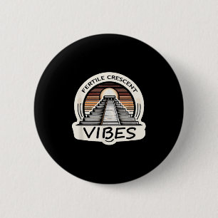 Vruchtbare Halve Maan Vibes Funny Ancient Mesopota Ronde Button 5,7 Cm