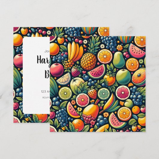 Vruchtbare harmonie: een symfonie van de beloning  kaart (Voorkant / Achterkant)