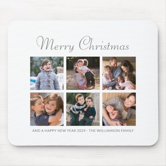 Vruchtbare kerstfamilie Foto's Holiday Modern Muismat (Voorkant)