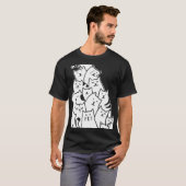 Vruchtbare kerstfeestjes met een grappige kerstmis t-shirt (Voorkant volledig)