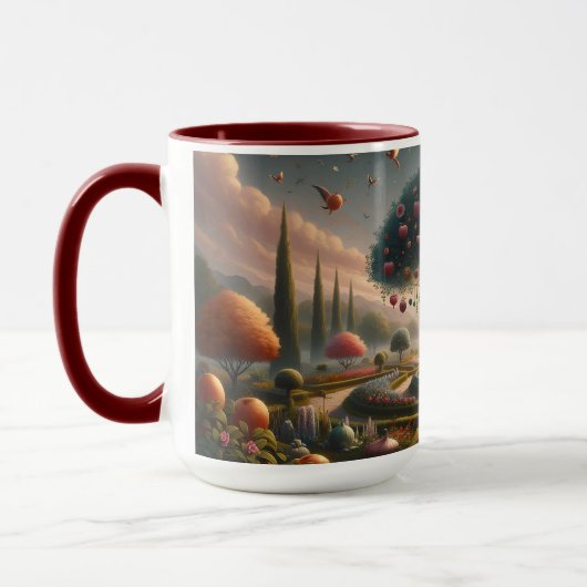 Vruchtbare lessen: Tuin van Wijsheid Koffie Mok (Links)