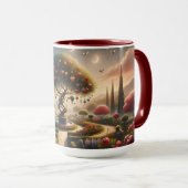 Vruchtbare lessen: Tuin van Wijsheid Koffie Mok (Voorkant rechts)