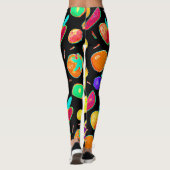 Vruchtbare Neon Visie Ontwerp Leggings (Achterkant)