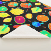 Vruchtbare Neon Visions Design Sherpa Deken (3/4)