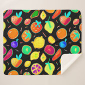 Vruchtbare Neon Visions Design Sherpa Deken (Voorkant (horizontaal))