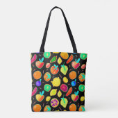 Vruchtbare Neon Visions Design Tote Bag (Achterkant)