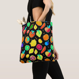 Vruchtbare Neon Visions Design Tote Bag