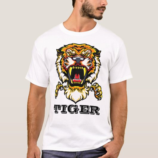 Vruchtbare roeitijger t-shirt (Voorkant)