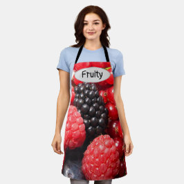 Vruchtbare verse bessenfoto met tekst schort