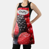 Vruchtbare verse bessenfoto met tekst schort (Insitu)