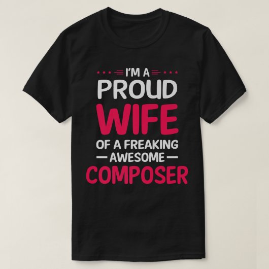 Vruchtbare vrouw van de Geweldige COMPOSER voor fr T-shirt (Design voorkant)