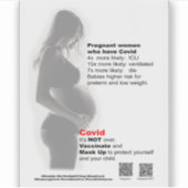 Vruchtbare vrouwen en Covid vinyl sticker (Voorkant)