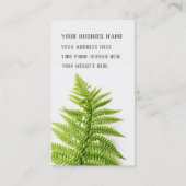 Vruchtblad, exotische plant, florale visitekaartje (Achterkant)