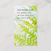 Vruchtblad, exotische plant, florale visitekaartje (Achterkant)