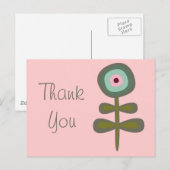 Vruchtbloemkool Cute Girly Retro Floral Briefkaart (Voorkant / Achterkant)