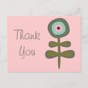 Vruchtbloemkool Cute Girly Retro Floral Briefkaart