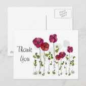 Vruchtbloemkool Cute Girly Retro Floral Briefkaart (Voorkant / Achterkant)