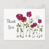 Vruchtbloemkool Cute Girly Retro Floral Briefkaart (Voorkant)