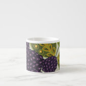 Vruchtbloemkool Cute Girly Retro Floral Espresso Kop (Voorkant)