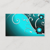 Vruchtbloemkool Cute Girly Retro Floral Visitekaartje (Achterkant)