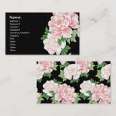 Vruchtbloemkool Cute Girly Retro Floral Visitekaartje (Voorkant / Achterkant)