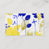 Vruchtbloemkool Cute Girly Retro Floral Visitekaartje (Achterkant)