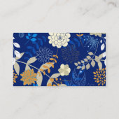 Vruchtbloemkool Cute Girly Retro Floral Visitekaartje (Achterkant)