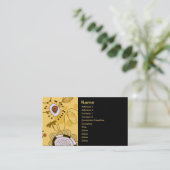 Vruchtbloemkool Cute Girly Retro Floral Visitekaartje (Staand voorkant)