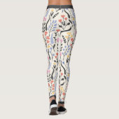 Vruchtbloempatroon Leggings (Achterkant)