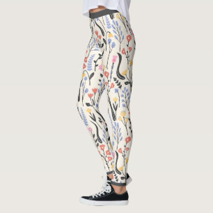 Vruchtbloempatroon Leggings