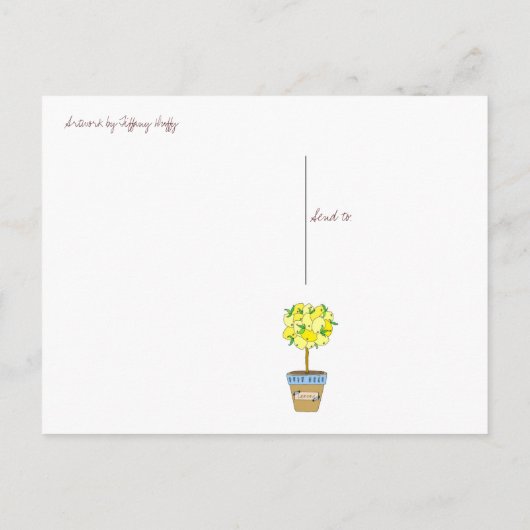 Vruchtbomen, Hallo mijn vriend Briefkaart (Achterkant)