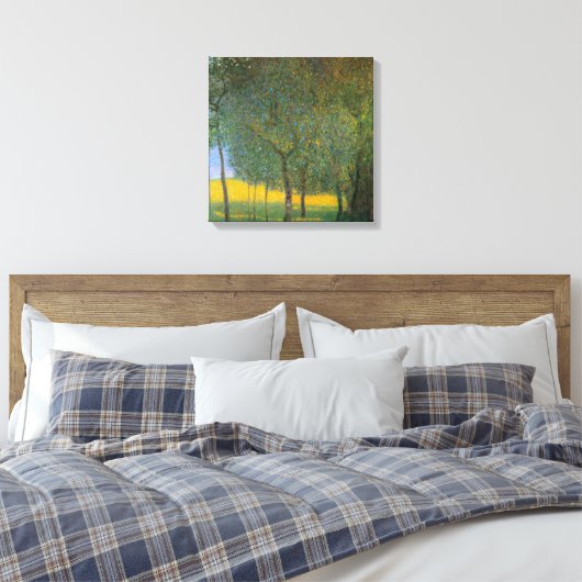 Vruchtbomen van Gustav Klimt,  Art Nouveau Canvas Afdruk (Insitu (Slaapkamer))