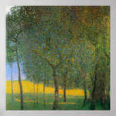 Vruchtbomen van Gustav Klimt,  Art Nouveau Poster (Voorkant)
