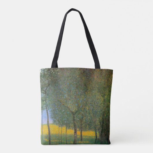 Vruchtbomen van Gustav Klimt,  Art Nouveau Tote Bag (Achterkant)