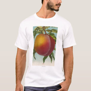 Vruchtchroomafnemer van perzikvruchtenStaat T-shirt