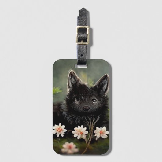 Vruchtdieren met celstaart bagagelabel (Voorkant (verticaal))