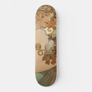 Vruchten (Art Nouveau) (Vrouw Portret) (vruchten) Persoonlijk Skateboard